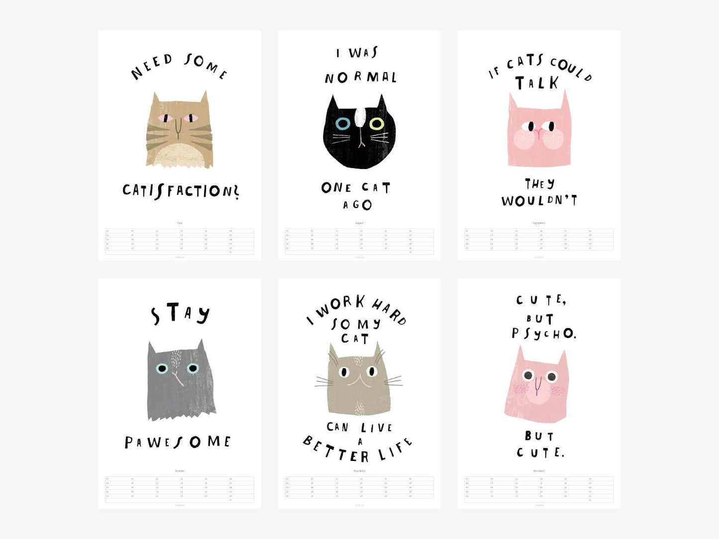 typealive - Wall calendar/ Catisfaction