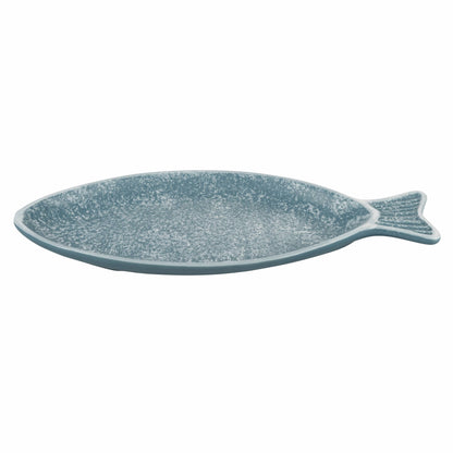 VdE Tivoli 1996 - PAROS OVAL TURQUOISE FISH PLATE 31CM