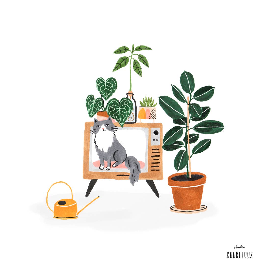 Studio Kuukeluus - Plants Happy Birthday Card