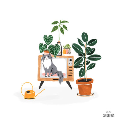 Studio Kuukeluus - Plants Happy Birthday Card