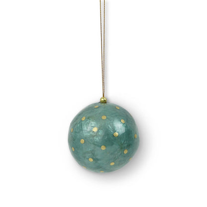 Kinta - X-Mas Ball Cap Dots w/ gold 6 cm