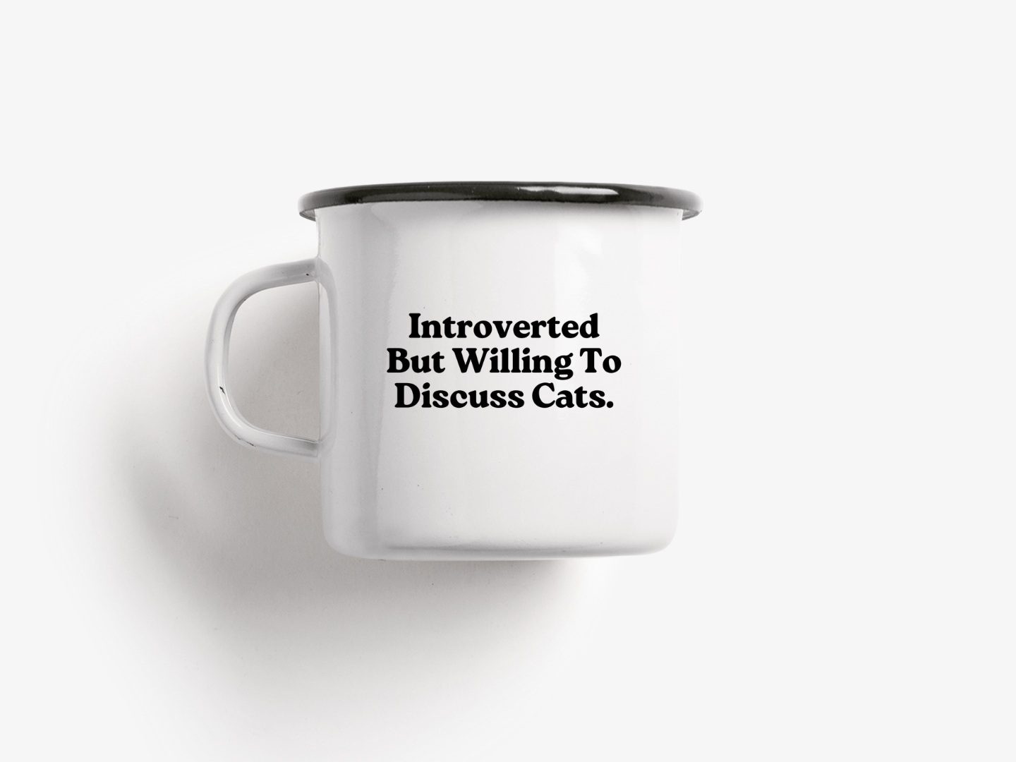 typealive - Enamel mug / Discuss Cats