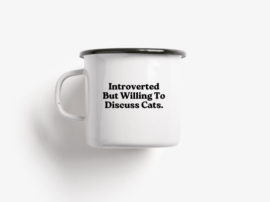 typealive - Enamel mug / Discuss Cats