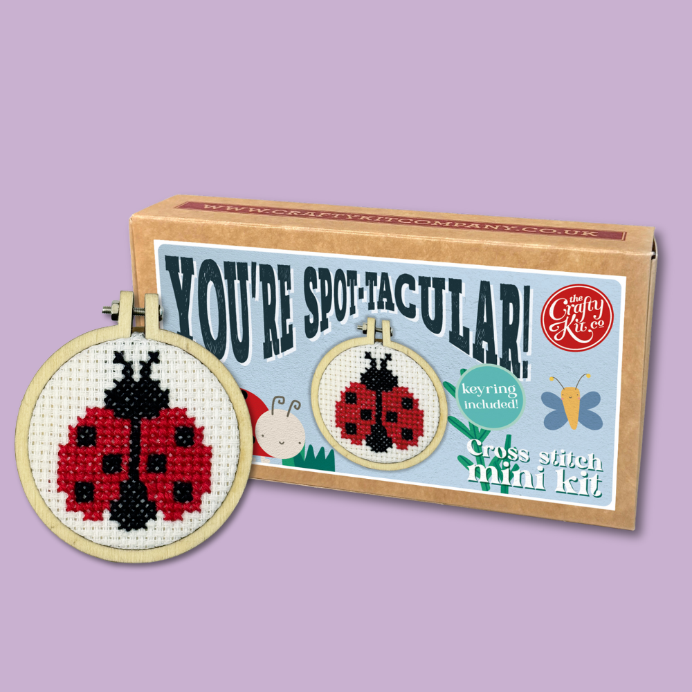 Mini Matchbox Kits - You're Spot-Tacular! Mini Matchbox Cross Stitch Kit