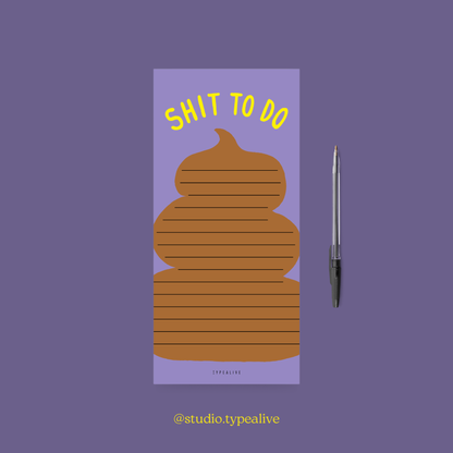 typealive - Notepad "narrow" / Shit To Do