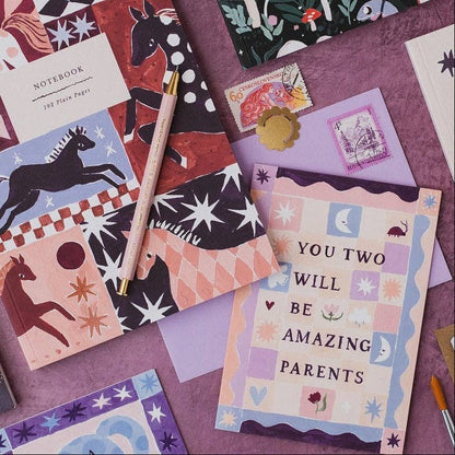 Sister Paper Co. - You'll Be Amazing Parents Card | New Parents Baby Cards