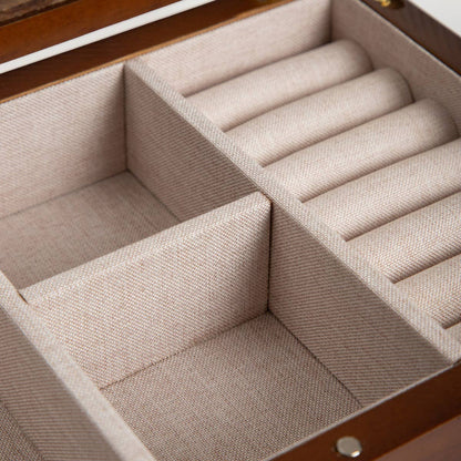 Jewellery box | LIORE | with pine wood 24x16.5x6 cm