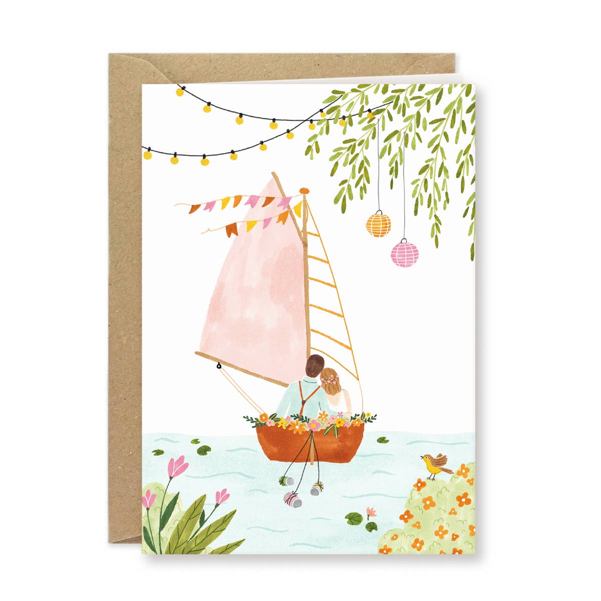 Studio Kuukeluus - Greeting Card Wedding Boat