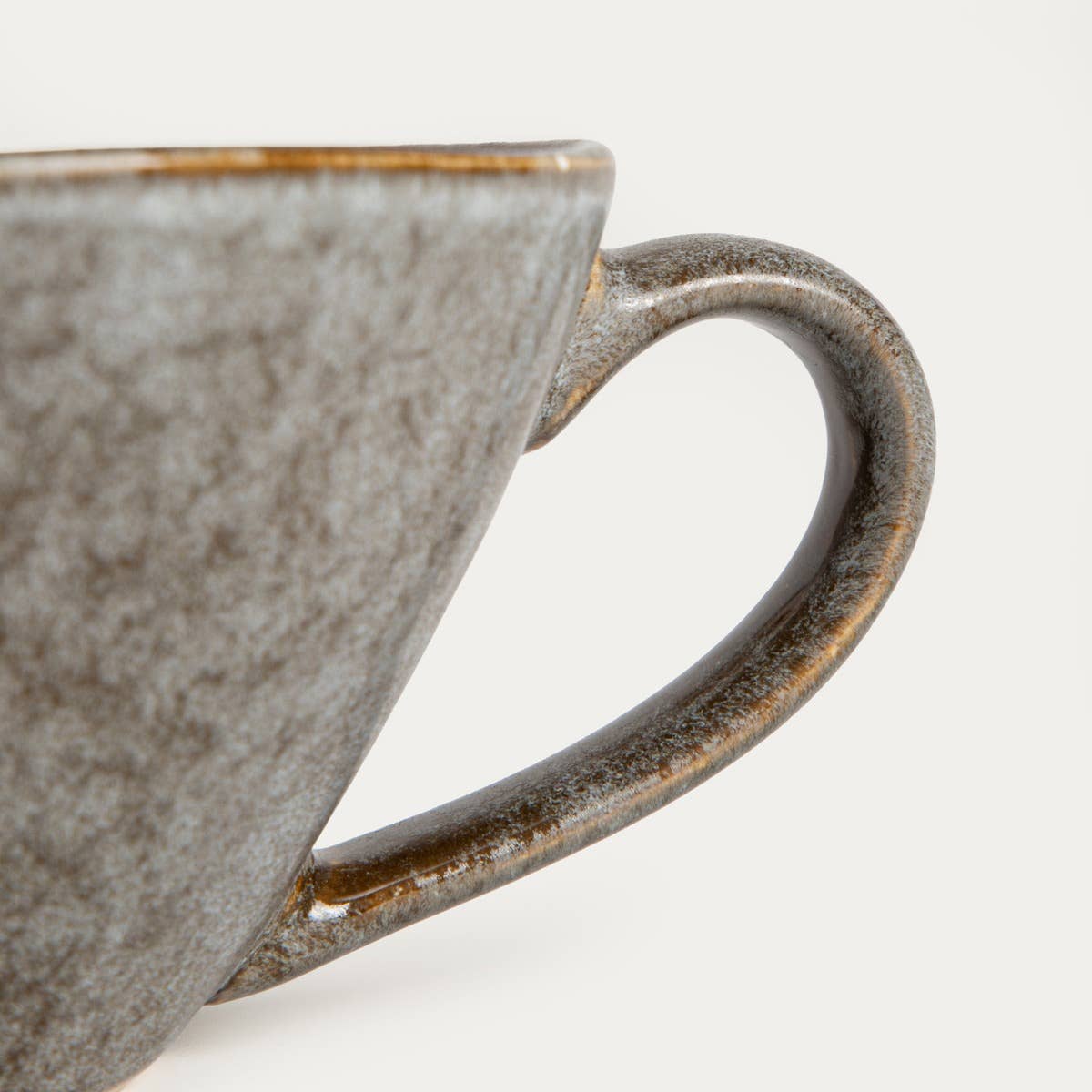 Mug | DAREL | short, grey | 0.25 l