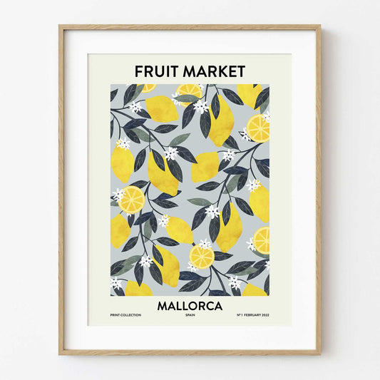 El buen limón - Fruit market Mallorca Art print