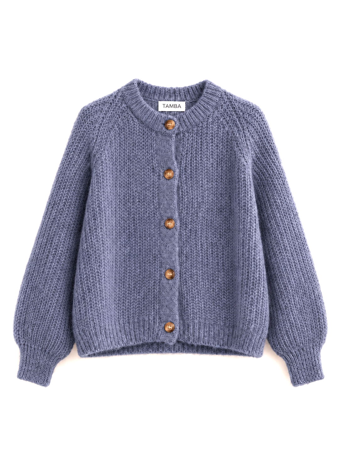 TAMBA - Mohair cardigan with button placket