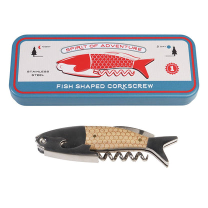 Rex Europe - Fish shaped corkscrew in a tin - Spirit of Adventure