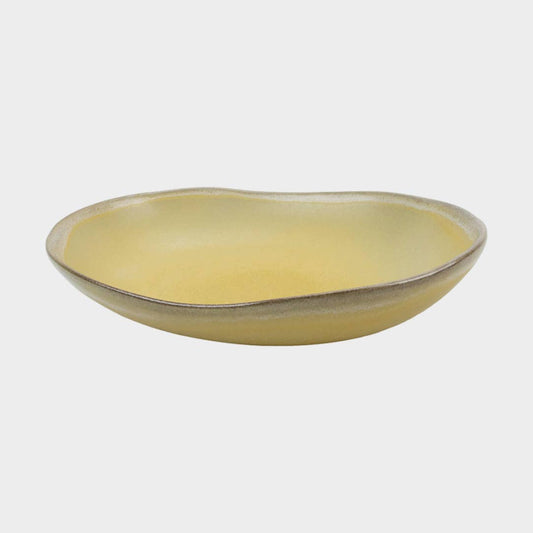 Maria Portugal Terracota - Yellow Oval Salad Small Bowl Aveiro