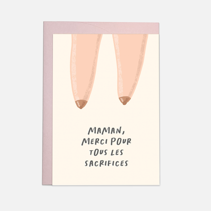 Kaart Blanche - Sacrifices greeting card (also in FR)