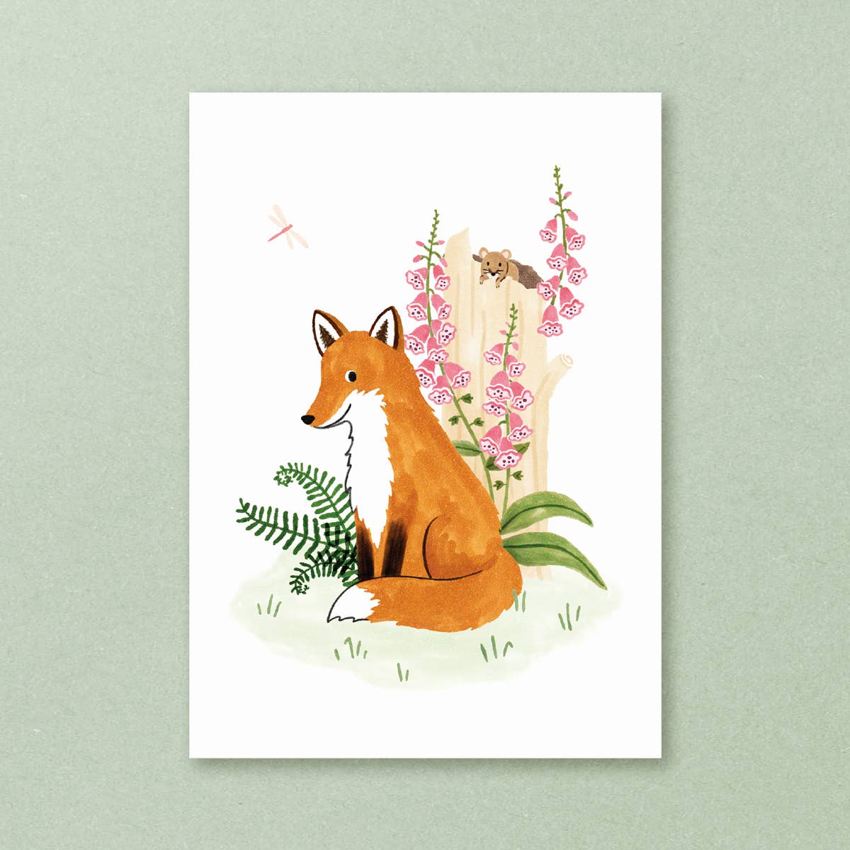 Studio Kuukeluus - Postcard fox