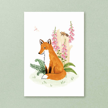 Studio Kuukeluus - Postcard fox