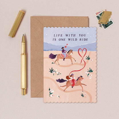 Sister Paper Co. - Wild Ride Love Card | Anniversary Cards | Valentines Cards