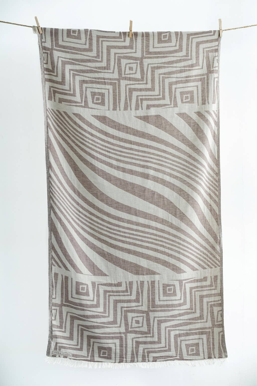AELIA ANNA - BEACH TOWEL FALASARNA CHOCOLATE