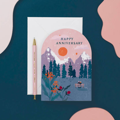 Sister Paper Co. - Anniversary Sunset Card | Anniversary Cards | Love Cards