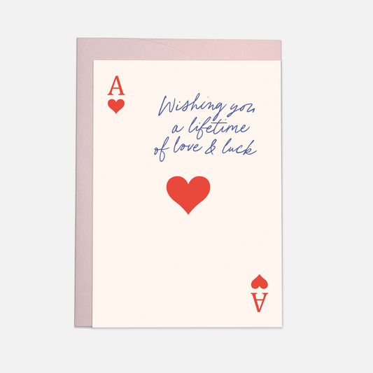 Kaart Blanche - Ace card - wedding greeting card (also in FR)