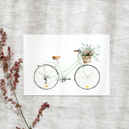 Leo La Douce- Postcard - Bicycle Love