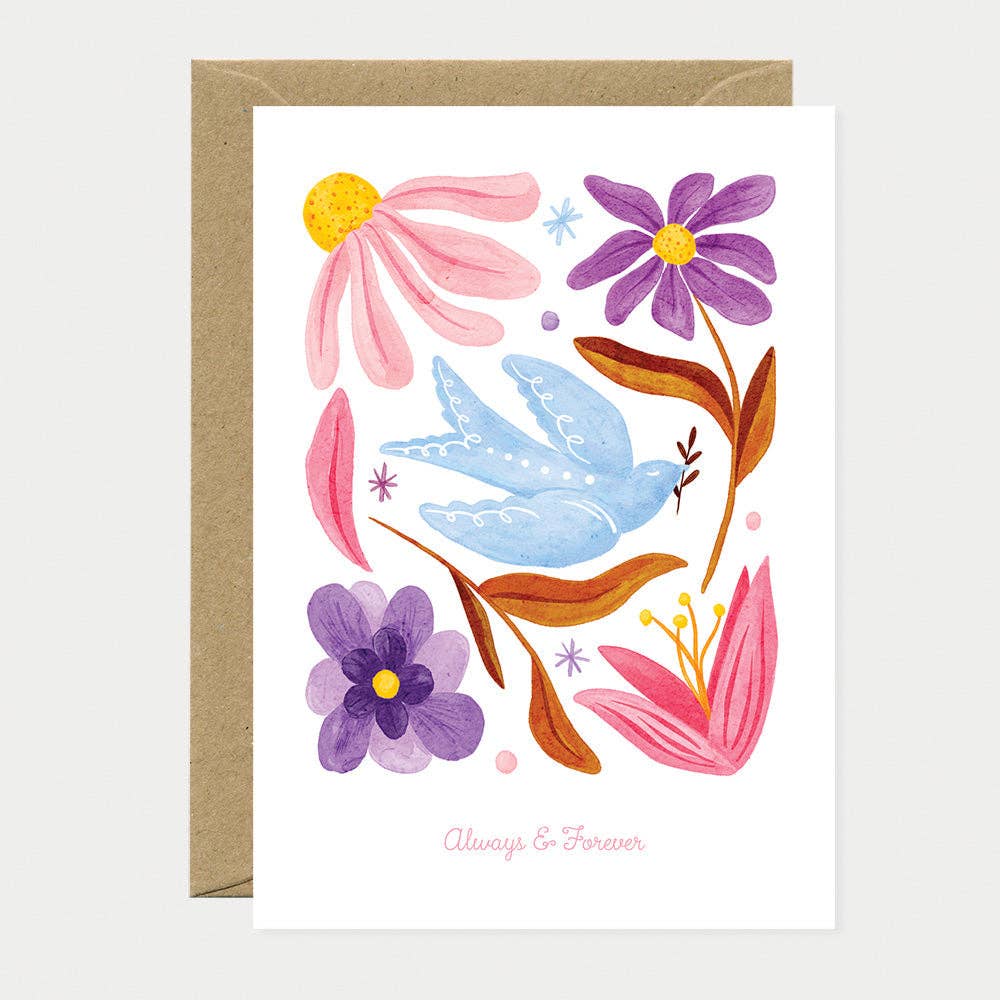 ALL THE WAYS TO SAY - Europe - Always & Forever - Greeting card