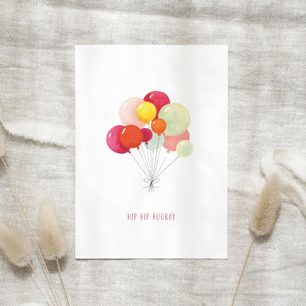 Leo La Douce GmbH - Postcard · Hip Hip Hooray | Balloons
