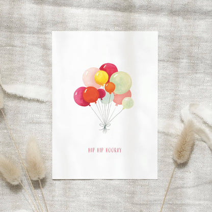 Leo La Douce GmbH - Postcard · Hip Hip Hooray | Balloons