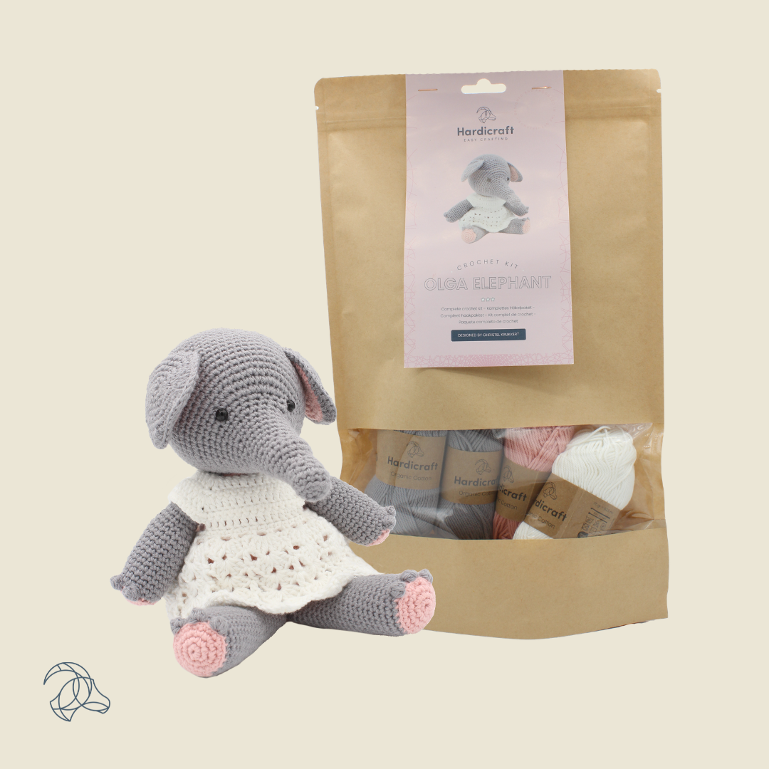 Hardicraft - DIY Crochet Kit - Olga Elephant