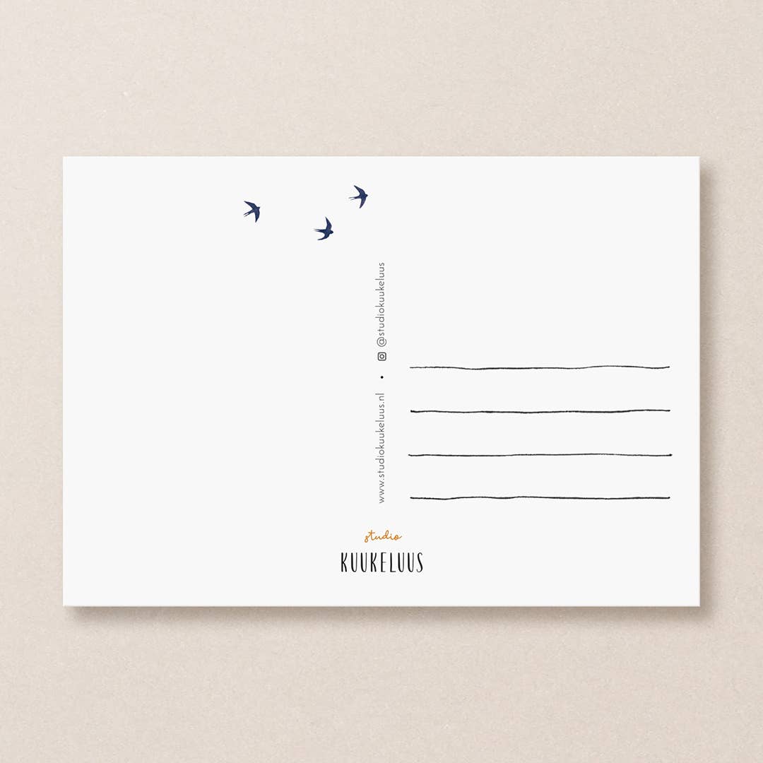 Studio Kuukeluus - Pink Sky Postcard