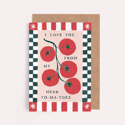 Sister Paper Co. - Tomatoes Love Card | Anniversary Card | Valentines Cards