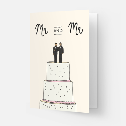 Kaart Blanche - Wedding cake greeting card