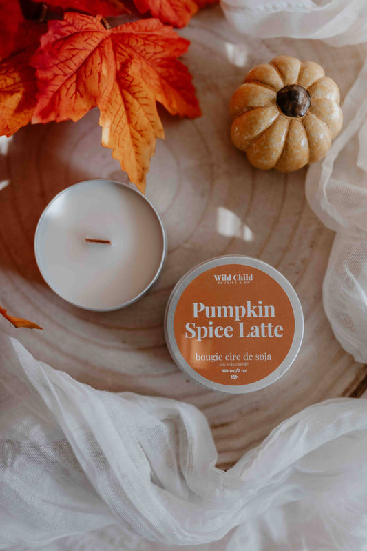 WILD CHILD Bougies & Co - “Pumpkin Spice Latte” - Natural scented candle - 15h