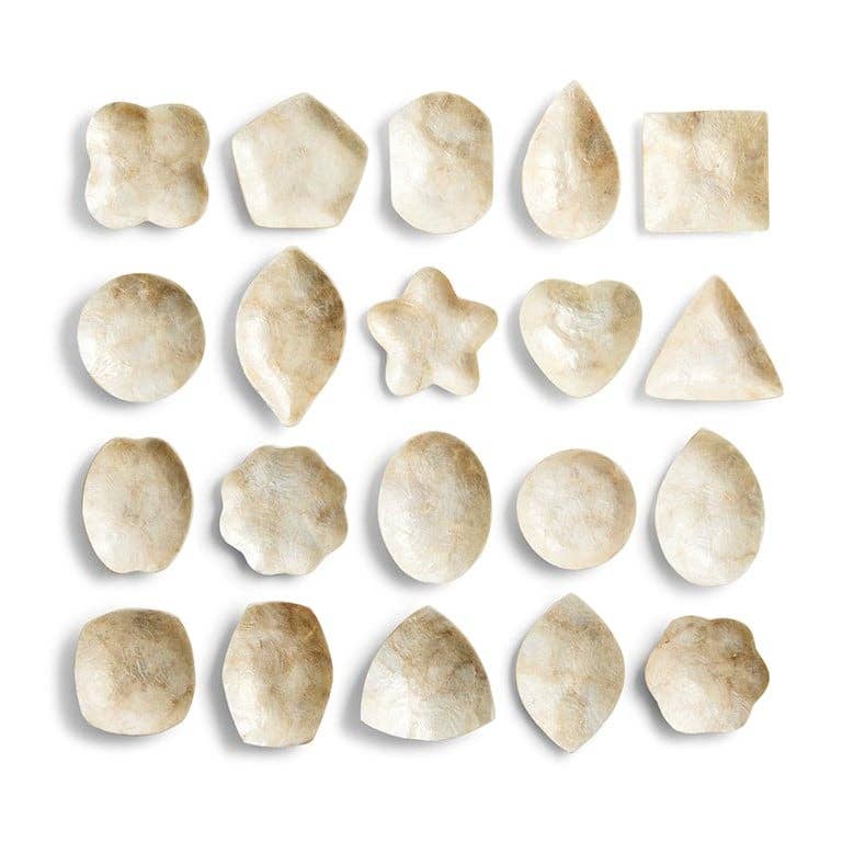 Schaaltje Schelp Capiz XS Goud