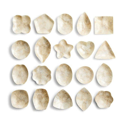 Schaaltje Schelp Capiz XS Goud