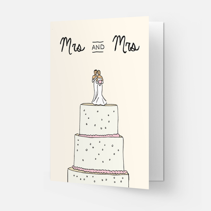 Kaart Blanche - Wedding cake greeting card