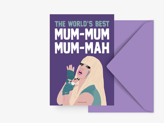 typealive - Postcard/World's Best Mum-Mum-Mum