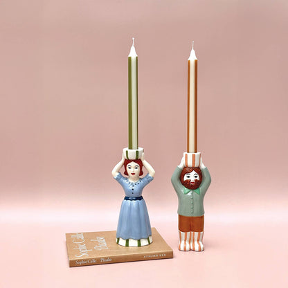 Opjet Paris - Man-shaped candle holder L8.9 D6 H21.6 cm