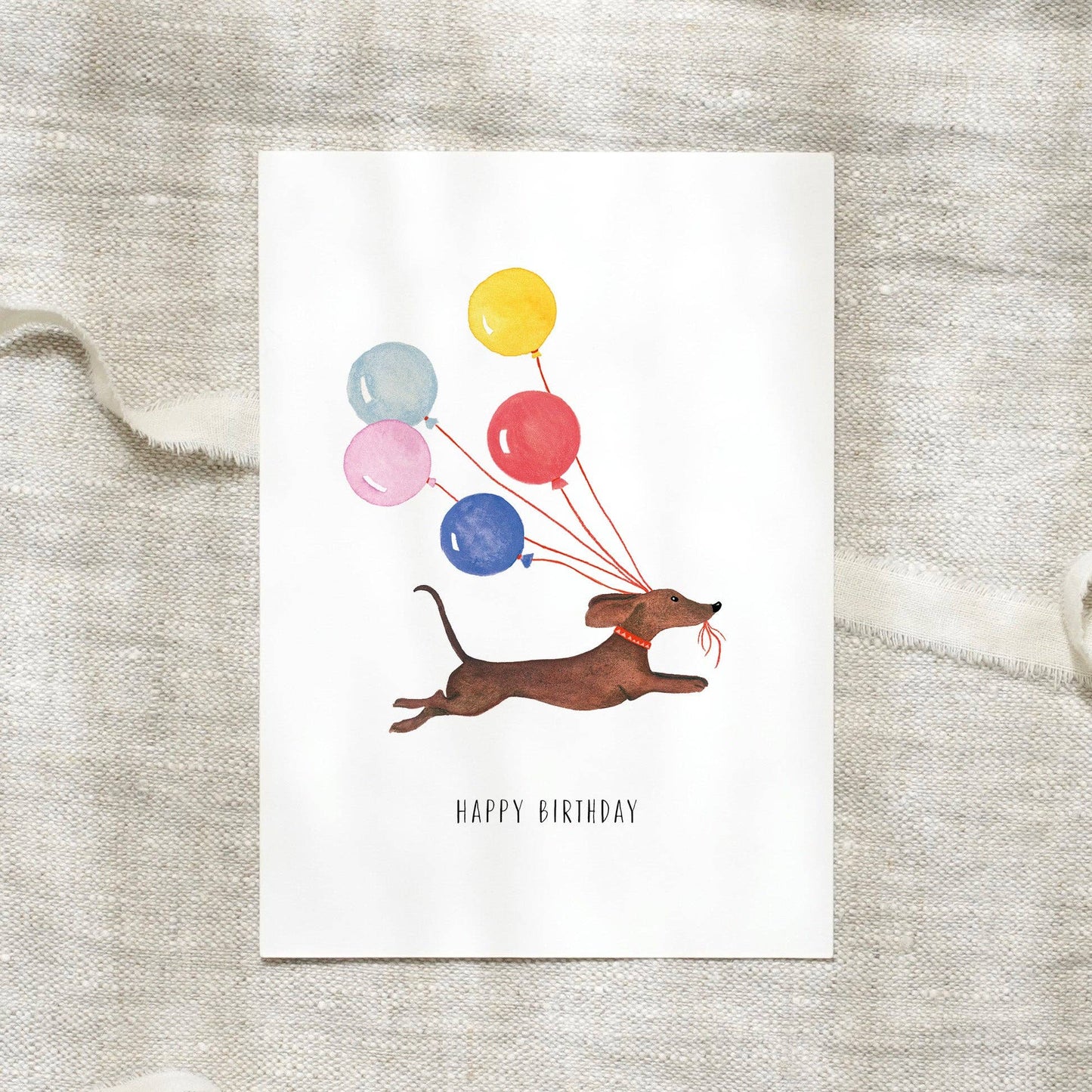 Leo La Douce- Postcard · Birthday Dachshund