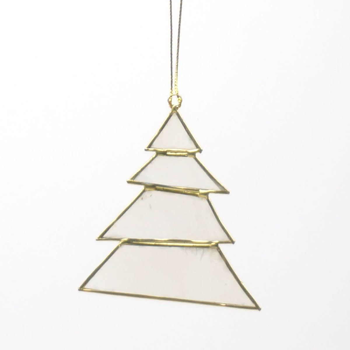 Kinta - Trim Cap Tree Origami Offwhite w/ gold 8 cm