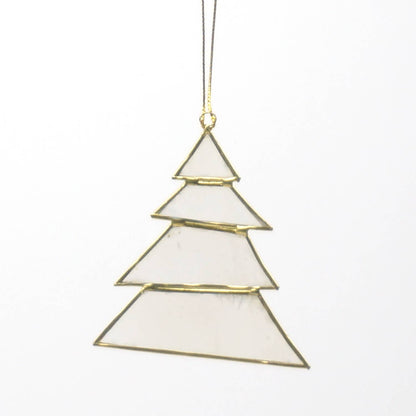 Kinta - Trim Cap Tree Origami Offwhite w/ gold 8 cm