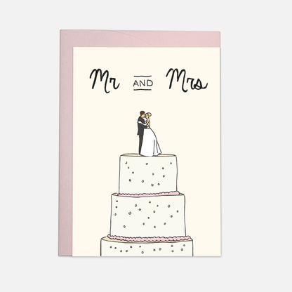 Kaart Blanche - Wedding cake greeting card