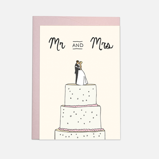 Kaart Blanche - Wedding cake greeting card