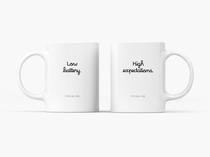typealive - Ceramic Mug / High Expectations w/ envelope