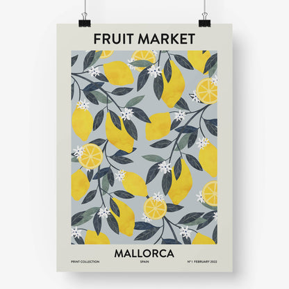 El buen limón - Fruit market Mallorca Art print