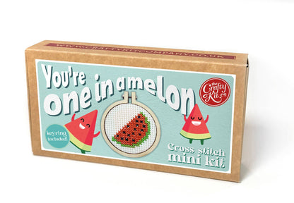 Mini Matchbox Kits - You're One in a Melon Mini Matchbox Cross Stitch Kit