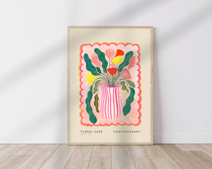 Kate Fox Design - Vase Art Print, Colourful Art Print, Hand Drawn Art, Quirky