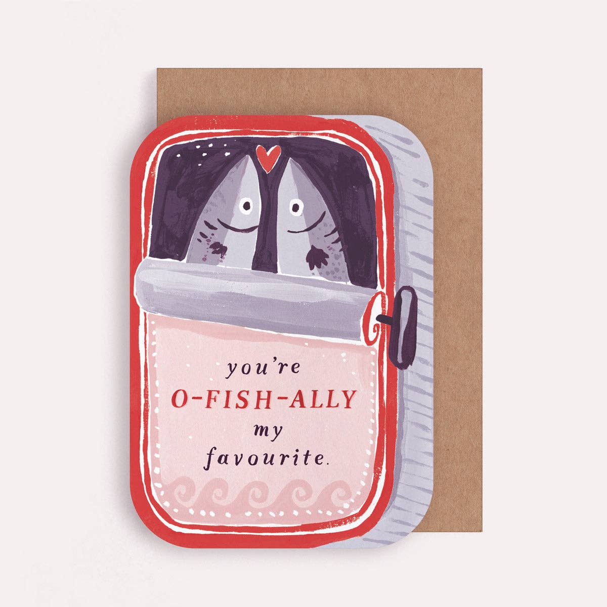 Sister Paper Co. - Sardines You're My Favourite Card | Valentines Cards