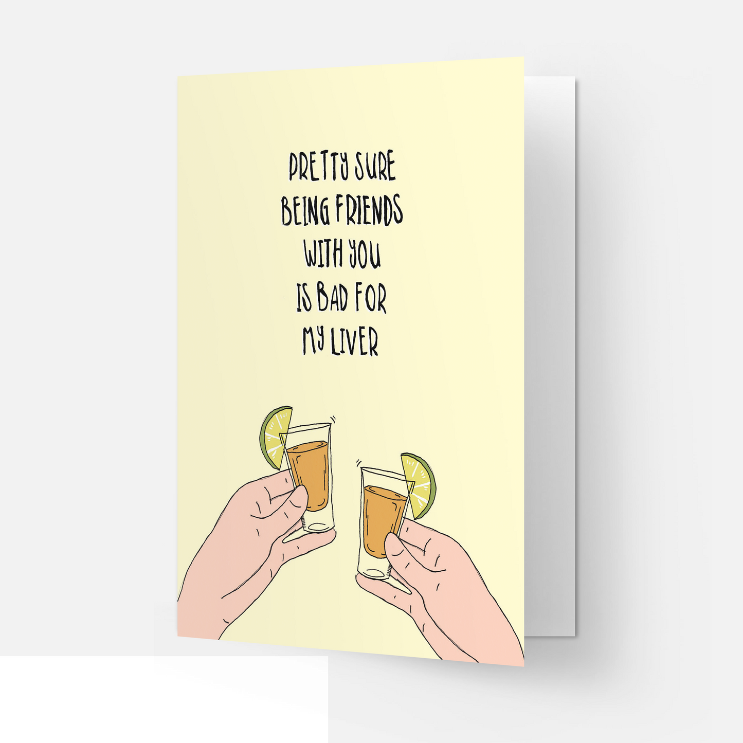 Kaart Blanche - Liver friends greeting card