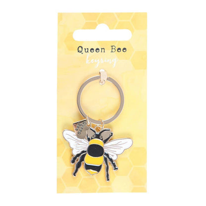 Something Different - Queen Bee Enamel Keyring
